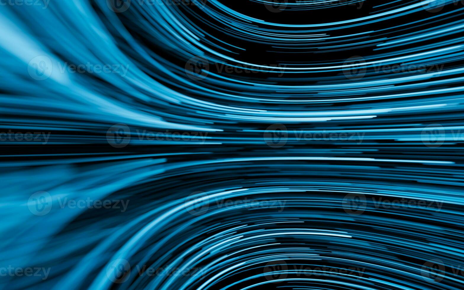 Flowing lines with digital cyberspace, 3d rendering. photo