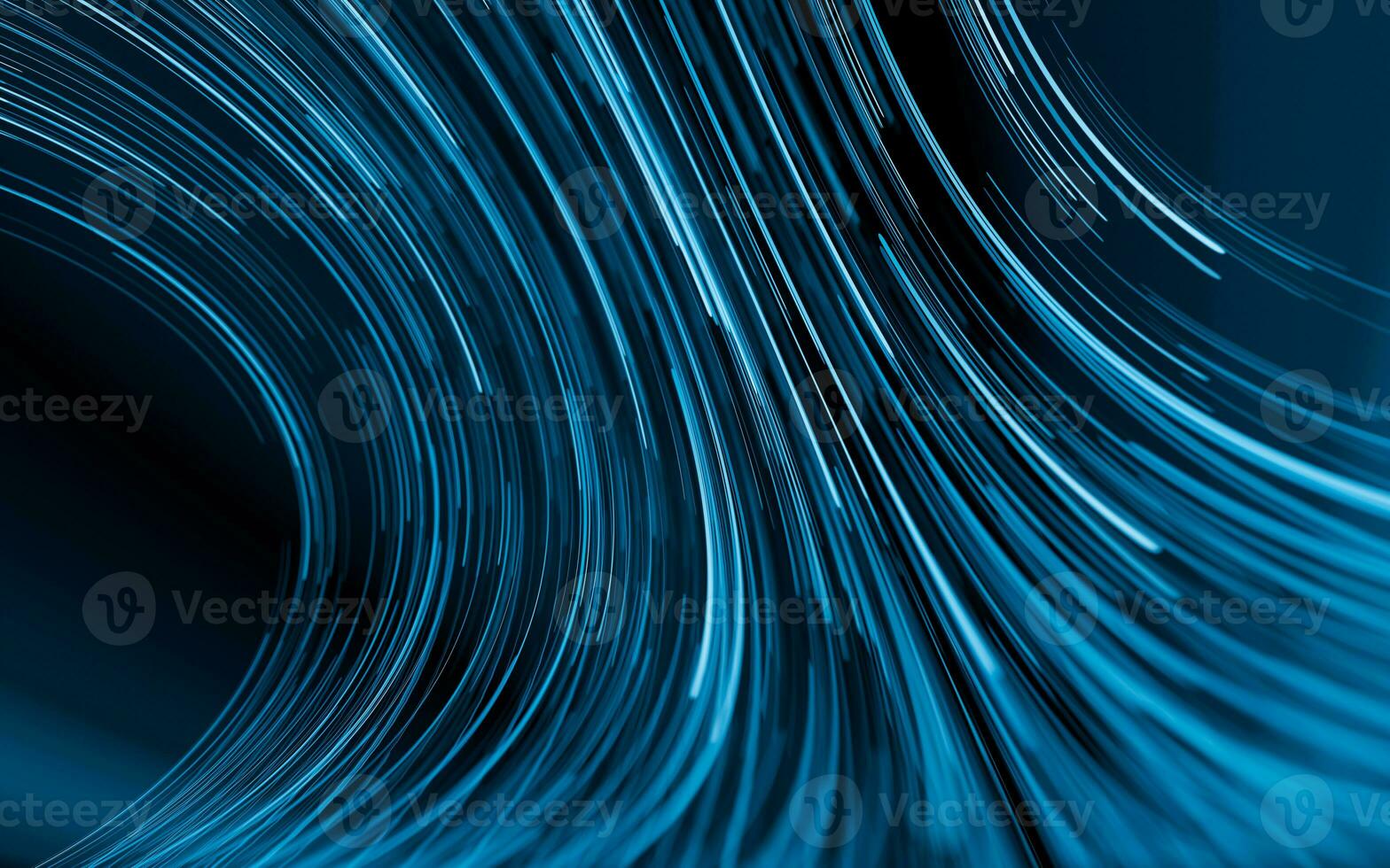 Flowing lines with digital cyberspace, 3d rendering. photo