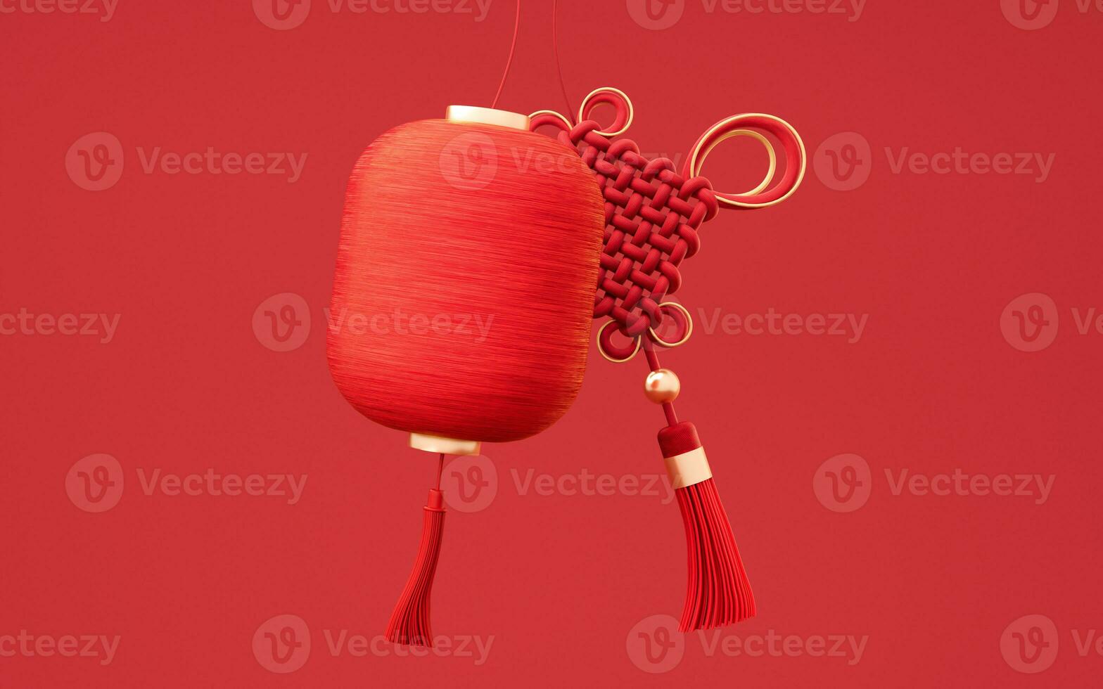 Chinese ancient lantern with retro style, 3d rendering. photo