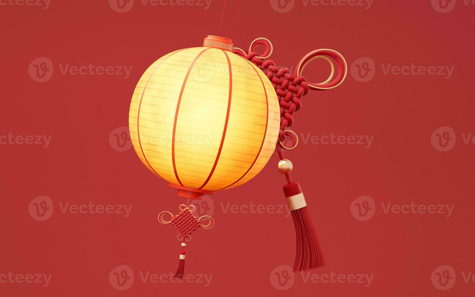 Chinese ancient lantern with retro style, 3d rendering. photo