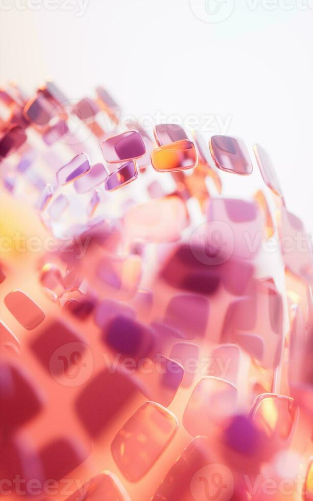 Abstract glass geometry background, 3d rendering. photo