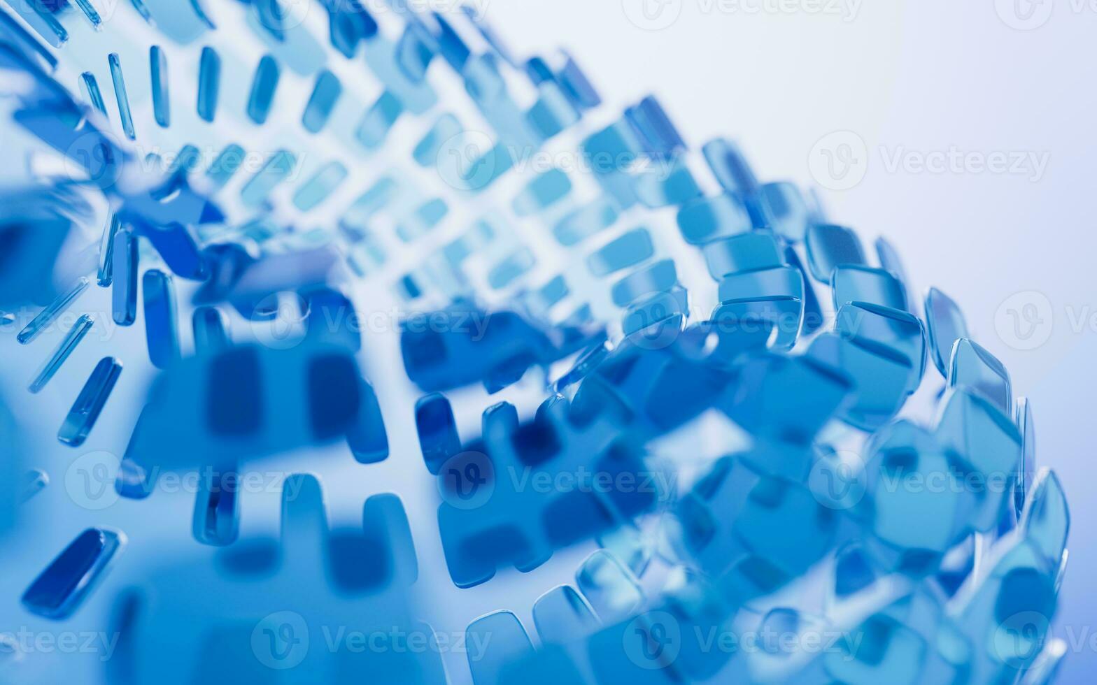Abstract glass geometry background, 3d rendering. photo
