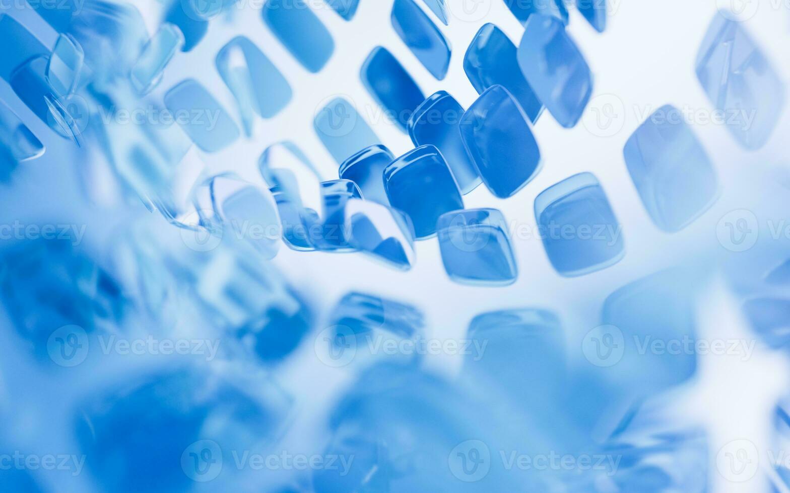 Abstract glass geometry background, 3d rendering. photo