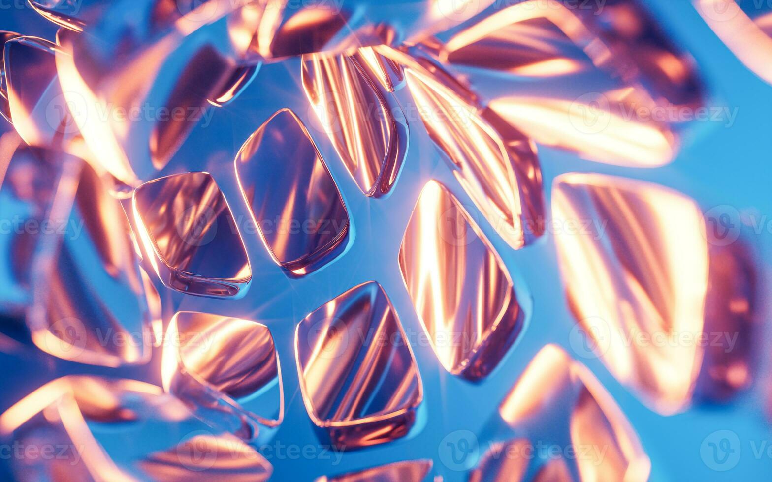 Abstract glass geometry background, 3d rendering. photo