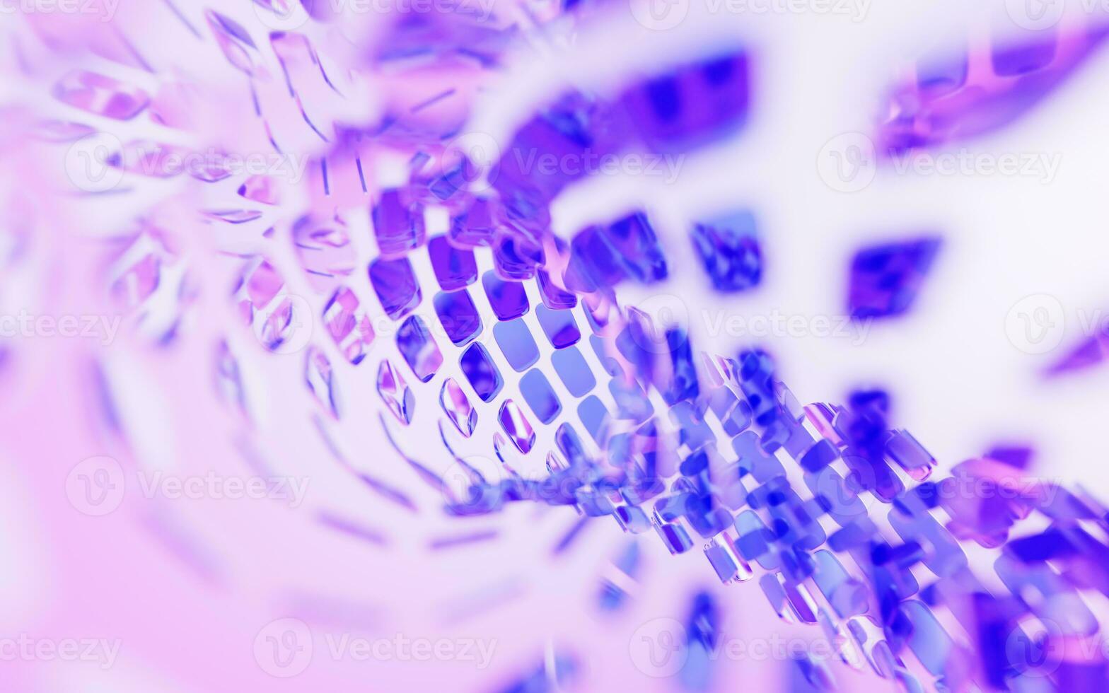 Abstract glass geometry background, 3d rendering. photo