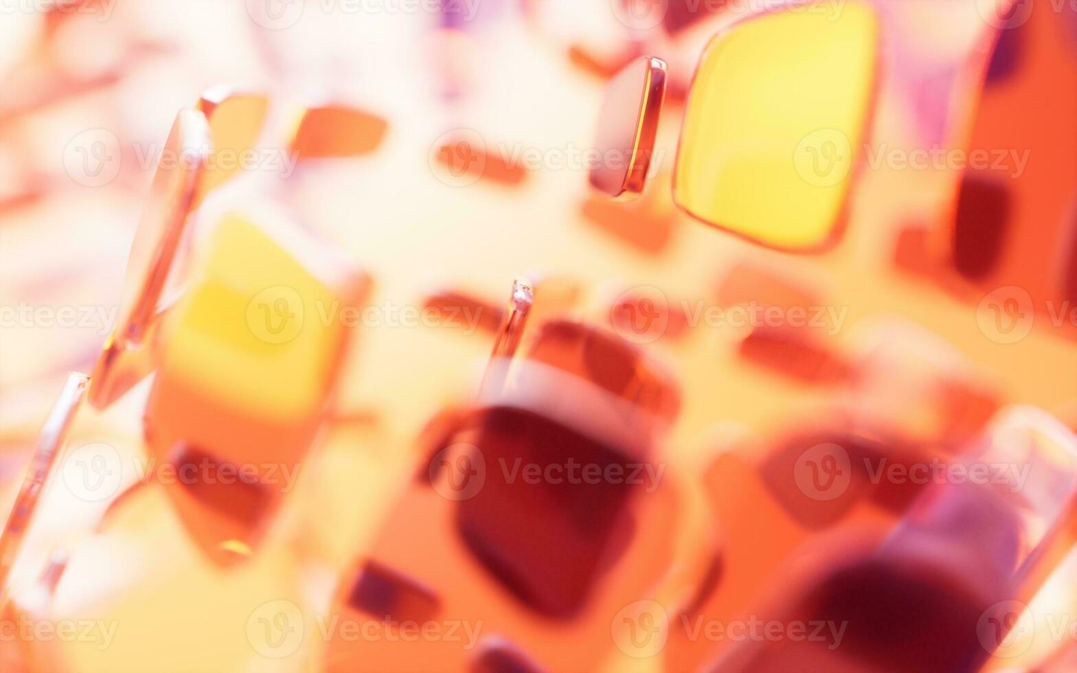 Abstract glass geometry background, 3d rendering. photo