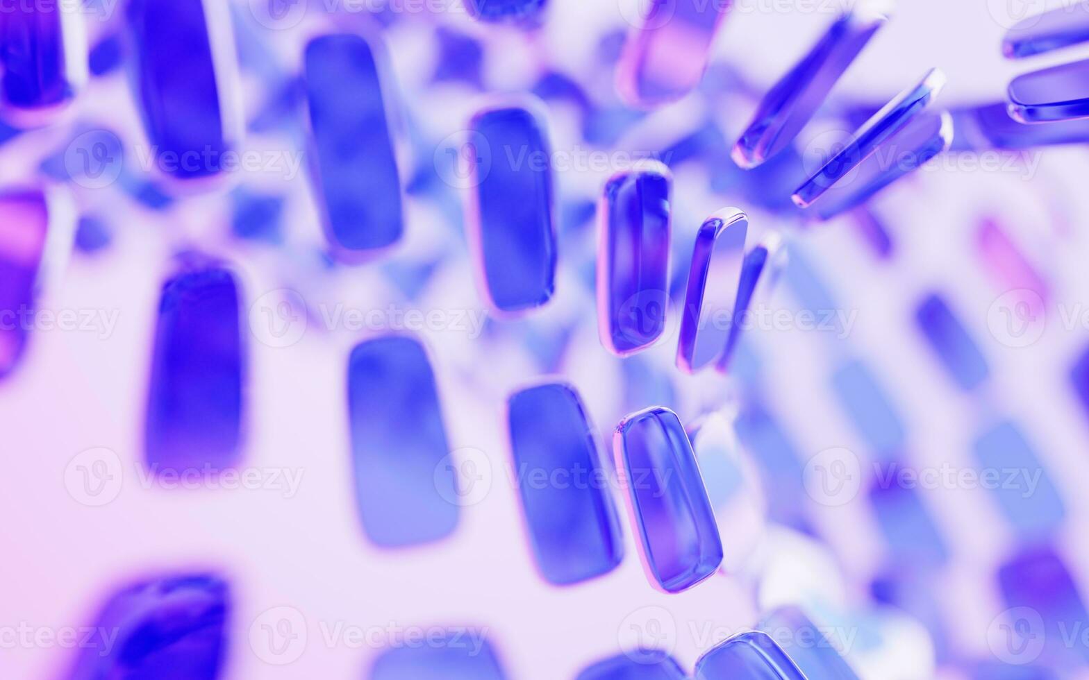 Abstract glass geometry background, 3d rendering. photo