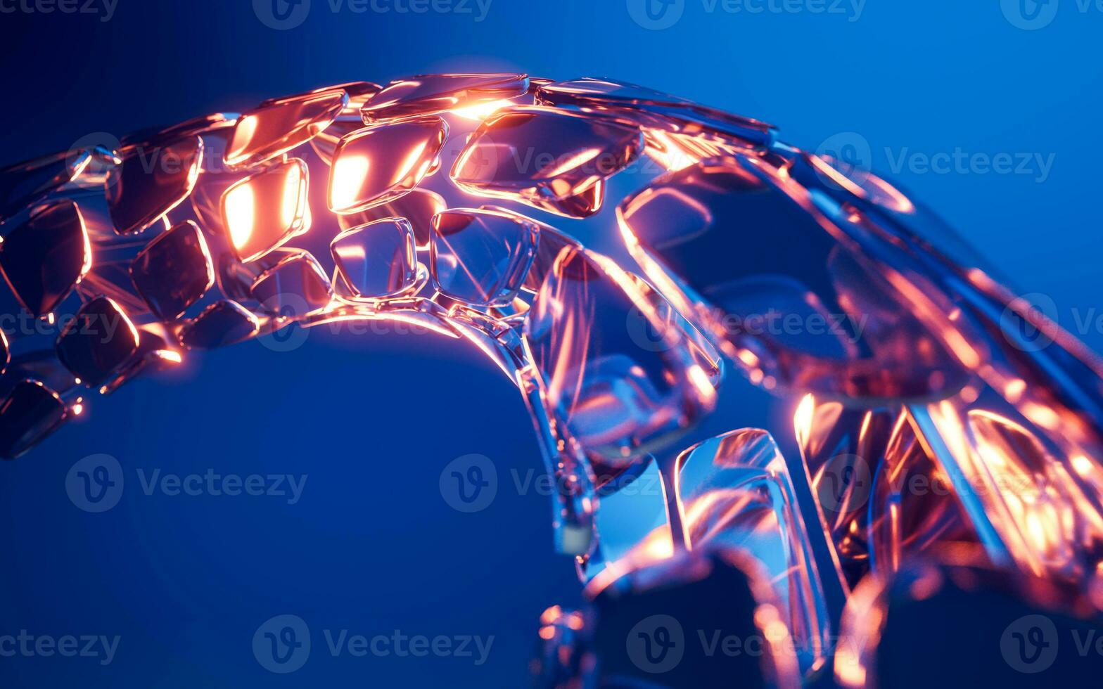 Abstract glass geometry background, 3d rendering. photo