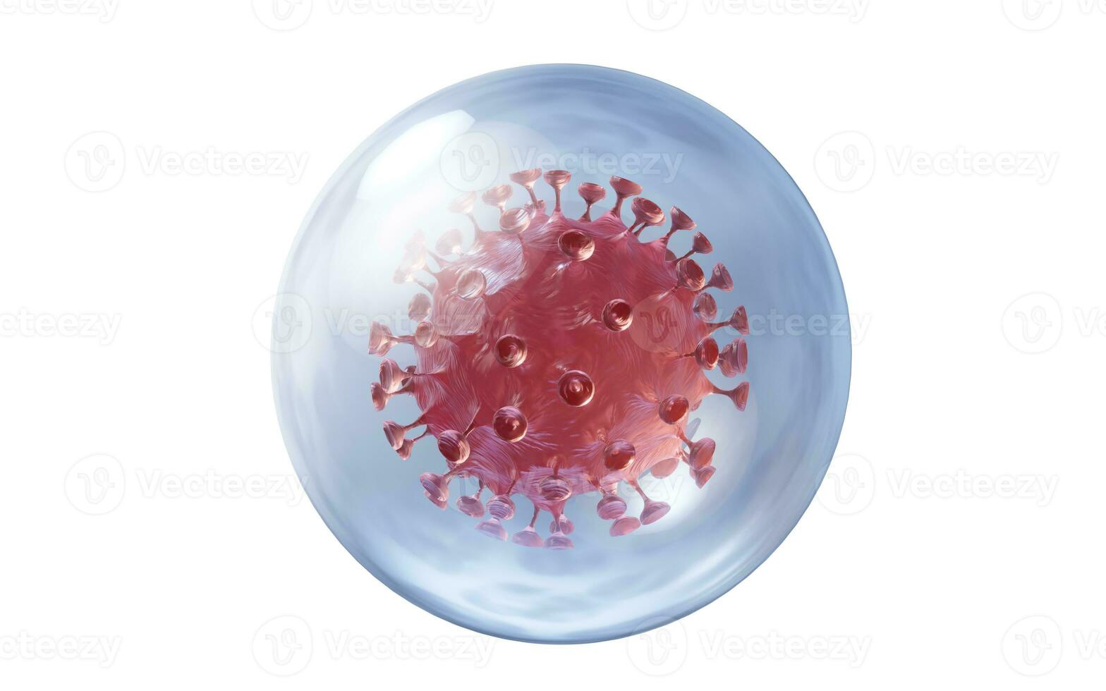 Corona virus with biology concept, 3d rendering. photo