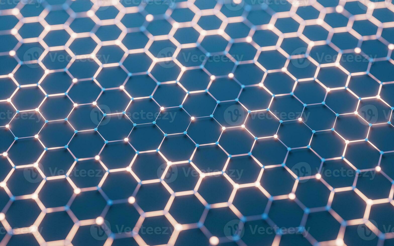 Hexagonal structure background, 3d rendering. photo