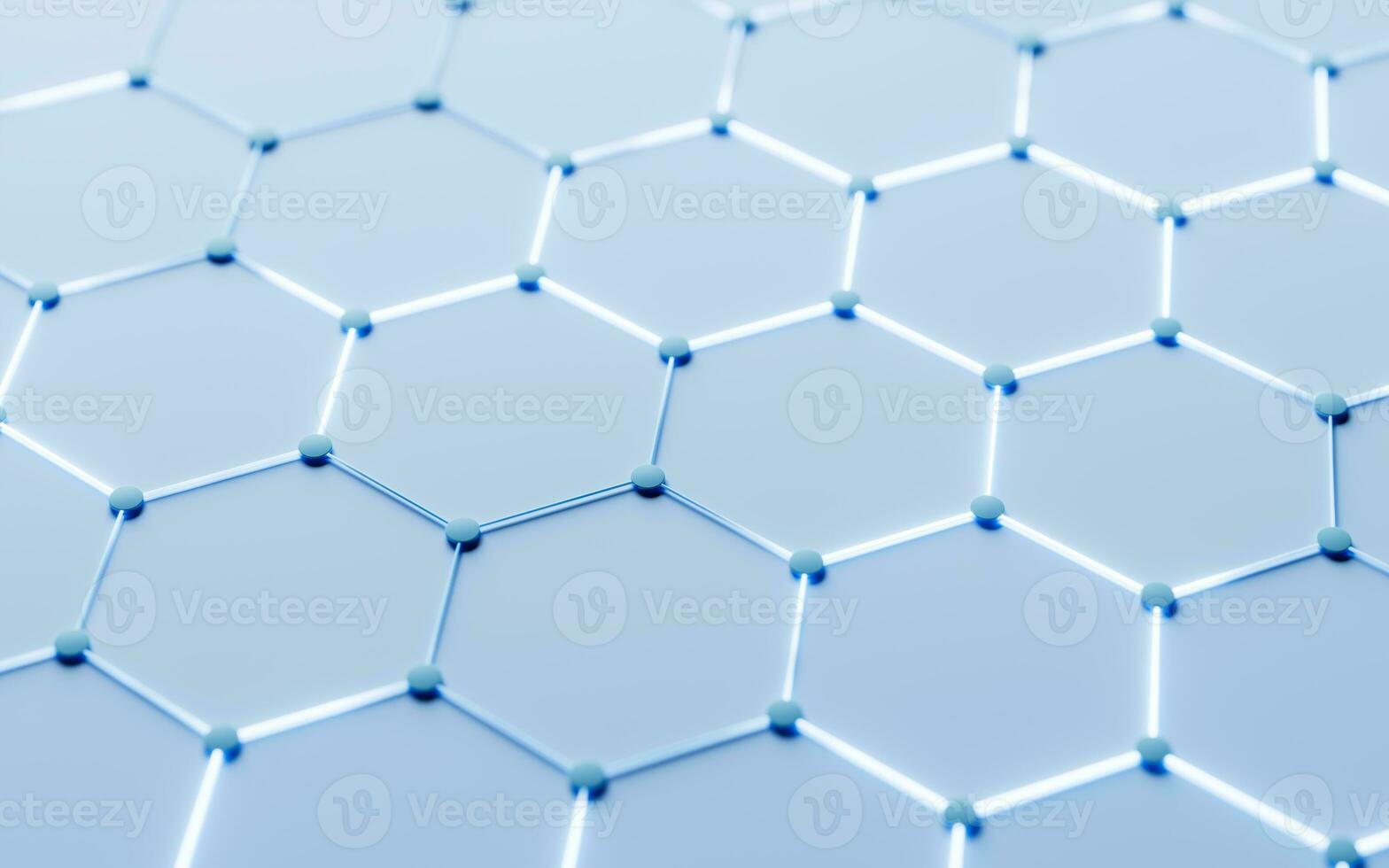 Hexagonal structure background, 3d rendering. photo