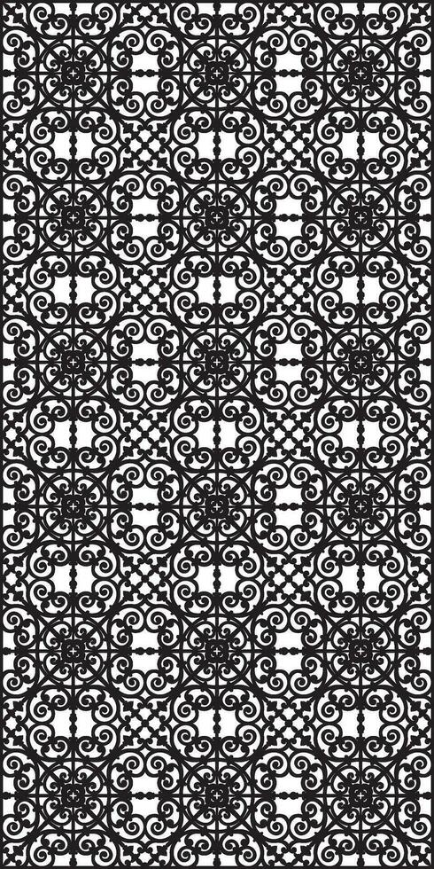 Rectangular lattice pattern background in oriental style. Arabesque. vector