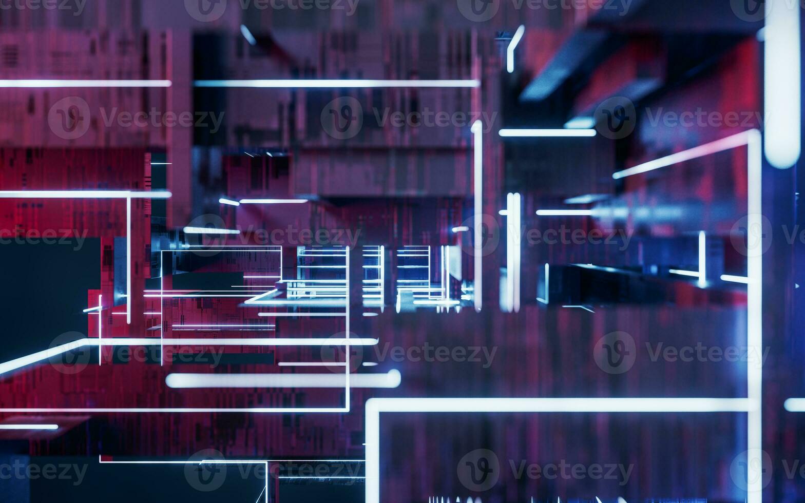 Science and technology line structure, 3d rendering. photo