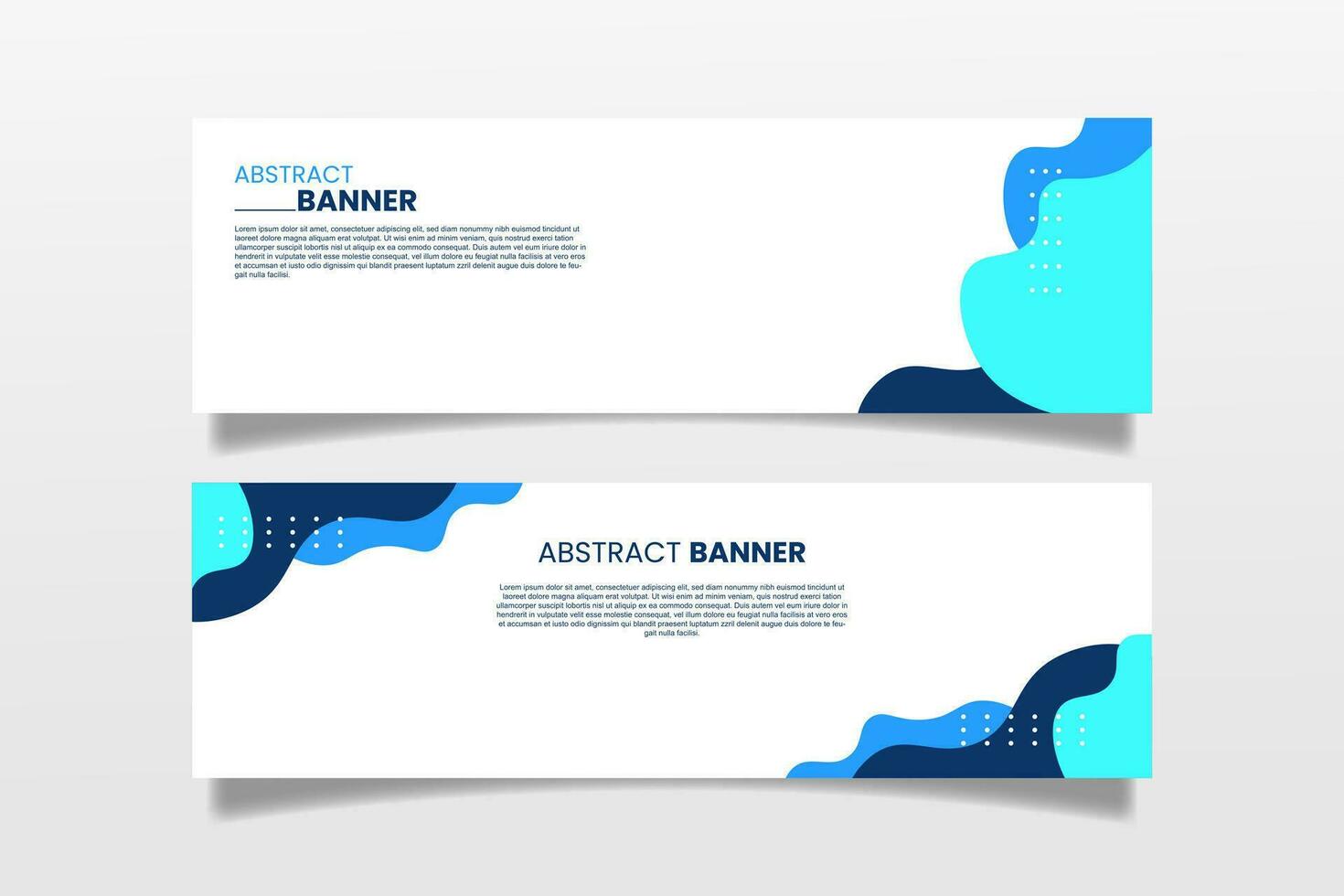 Modern presentation banner template design vector