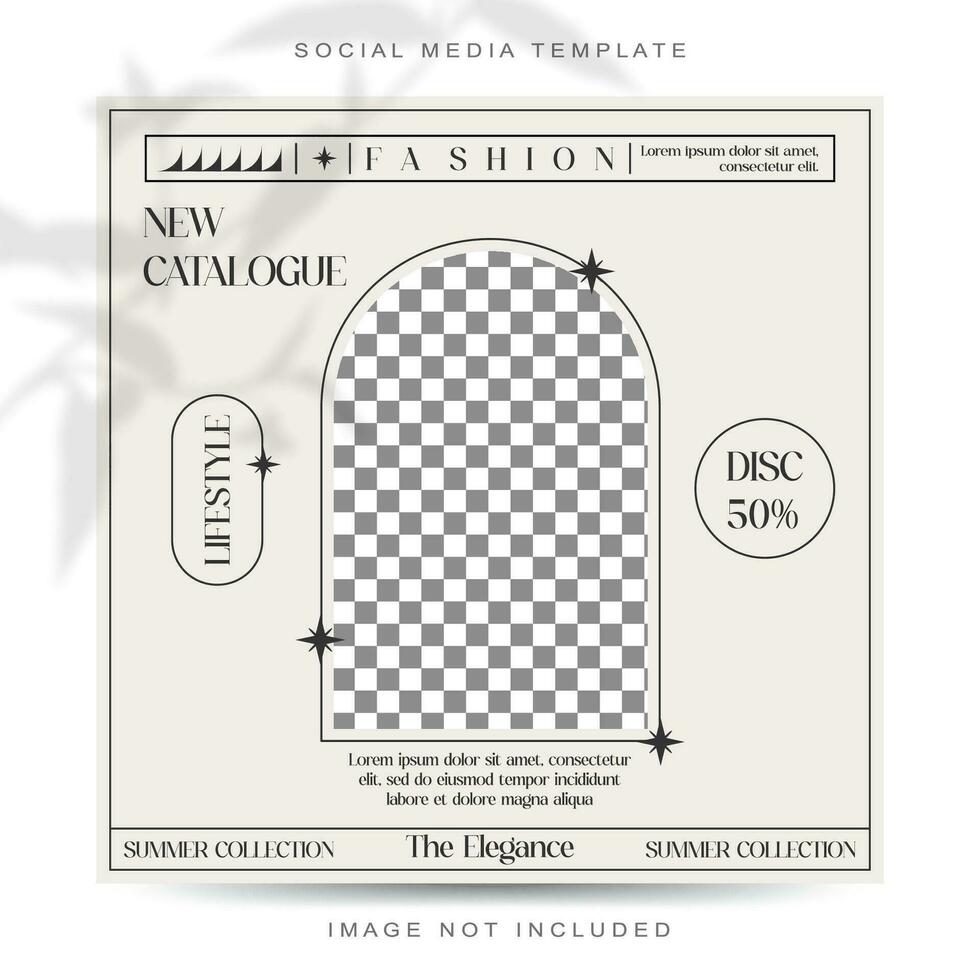 Elegant Concept Fashion Collection Social Media Stories Feed Post Template vector
