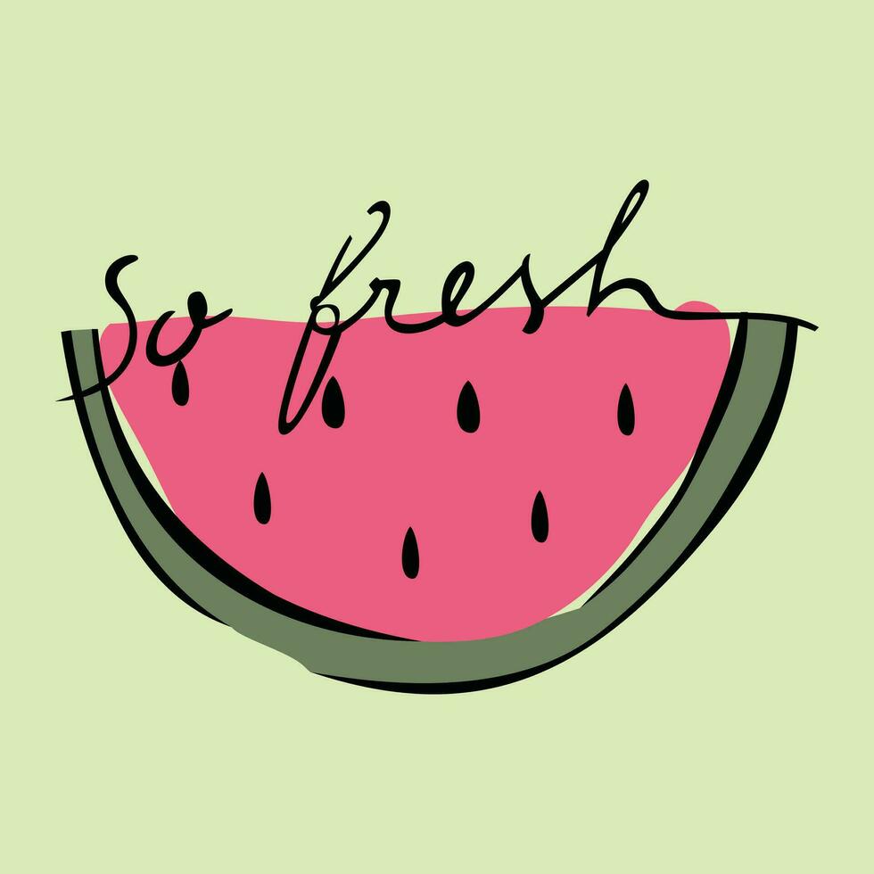 Melon Design So Fresh vector