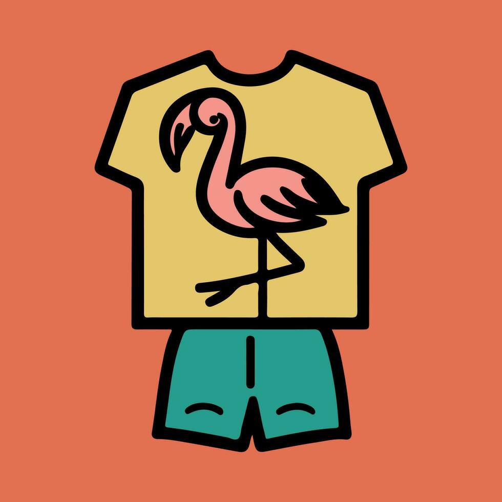T-shirt and shorts template for website and banner. vector illustration EPS 10.