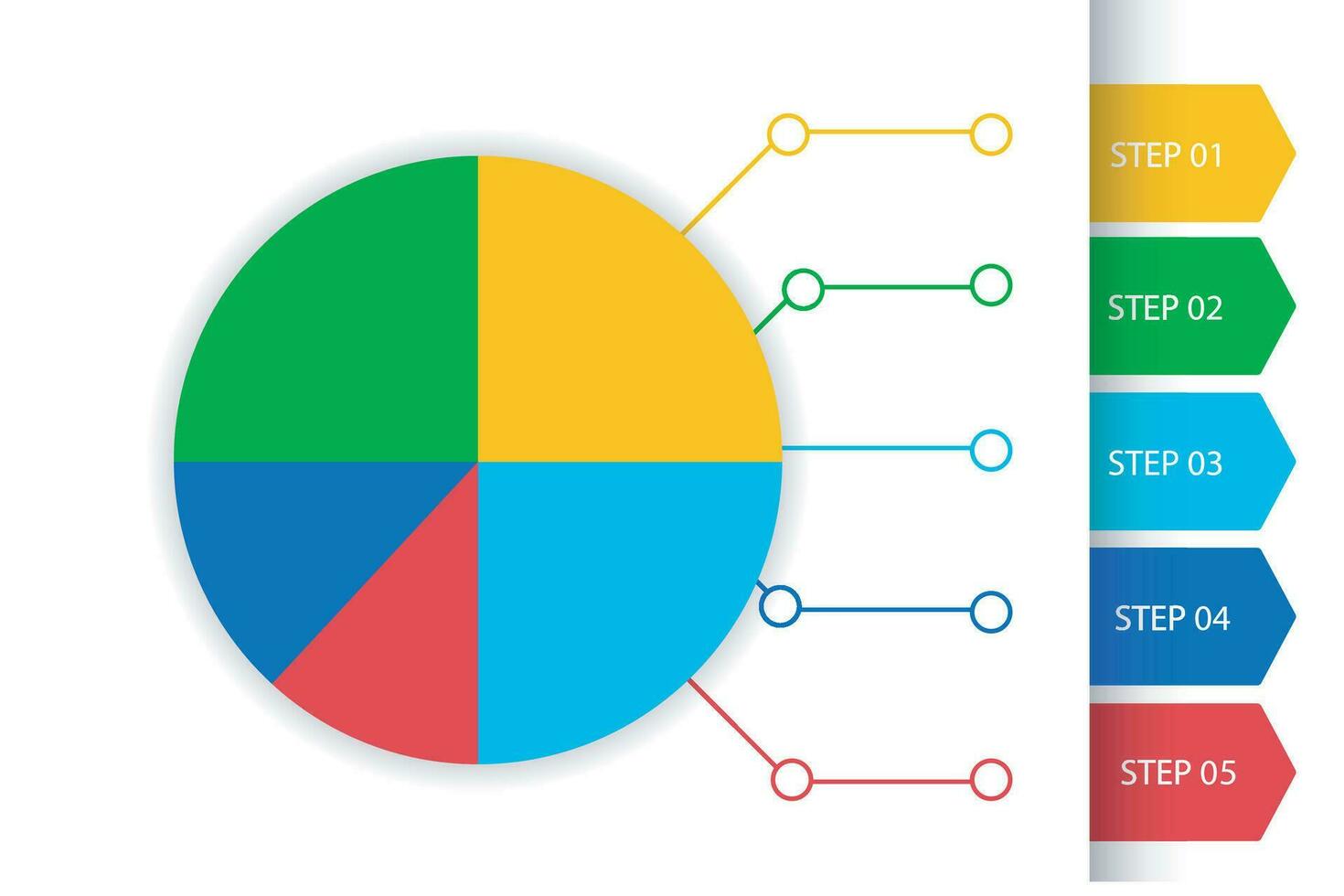 Infographic template for business. 5 Level Modern Circle Sales funnel diagram, presentation vector infographic.