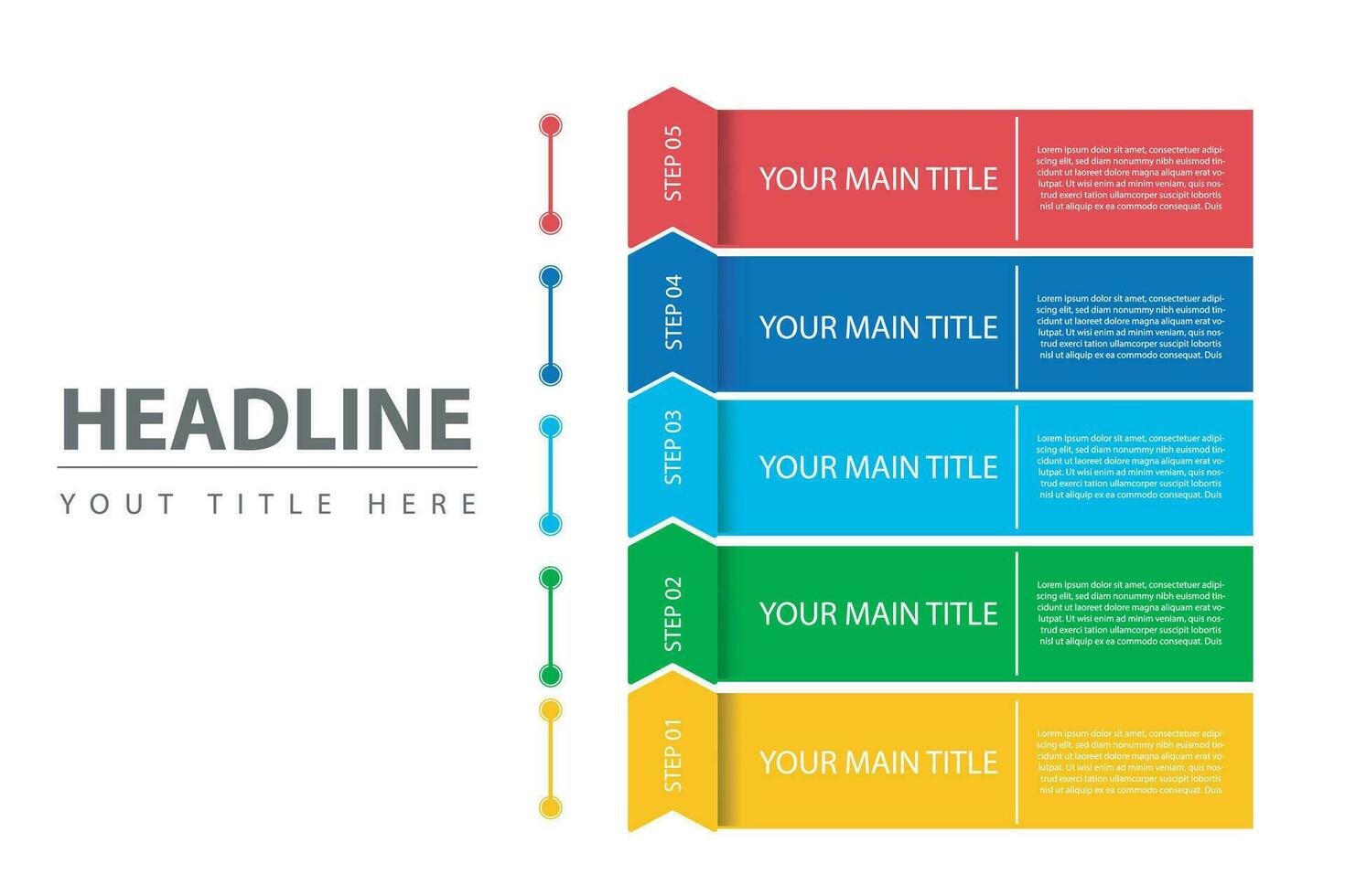 Infographic template for business. 5 Level Modern Circle Sales funnel diagram, presentation vector infographic.