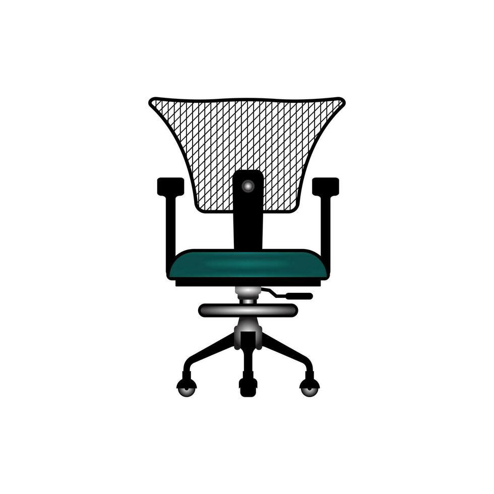 Office work chair icon vector isolated on white background.