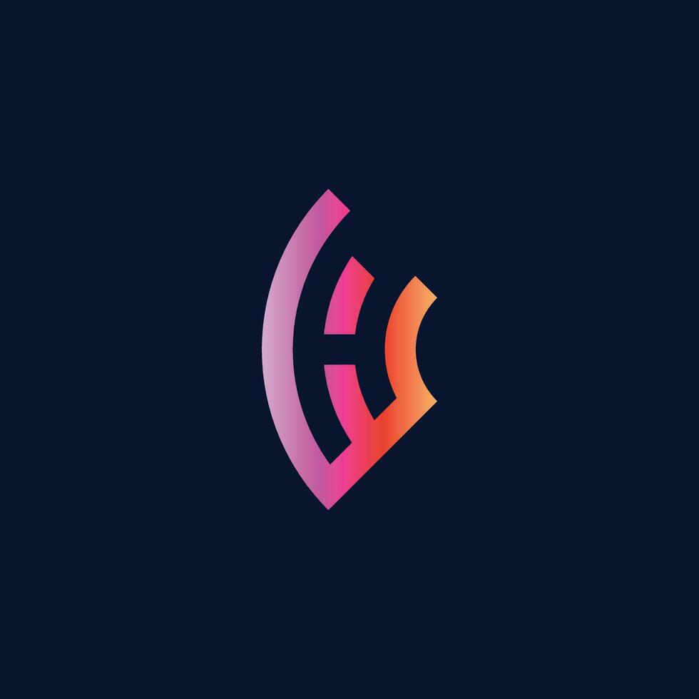 A Letter Logo design. Triangle logo design. Element for corporate identity. vector