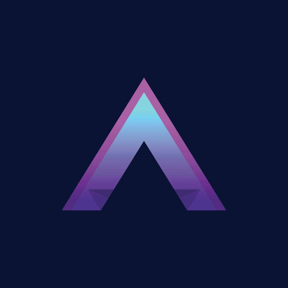Initial letter A logo vector design template