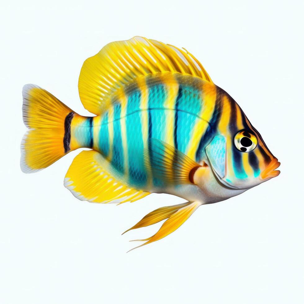 Vivid fish isolated photo