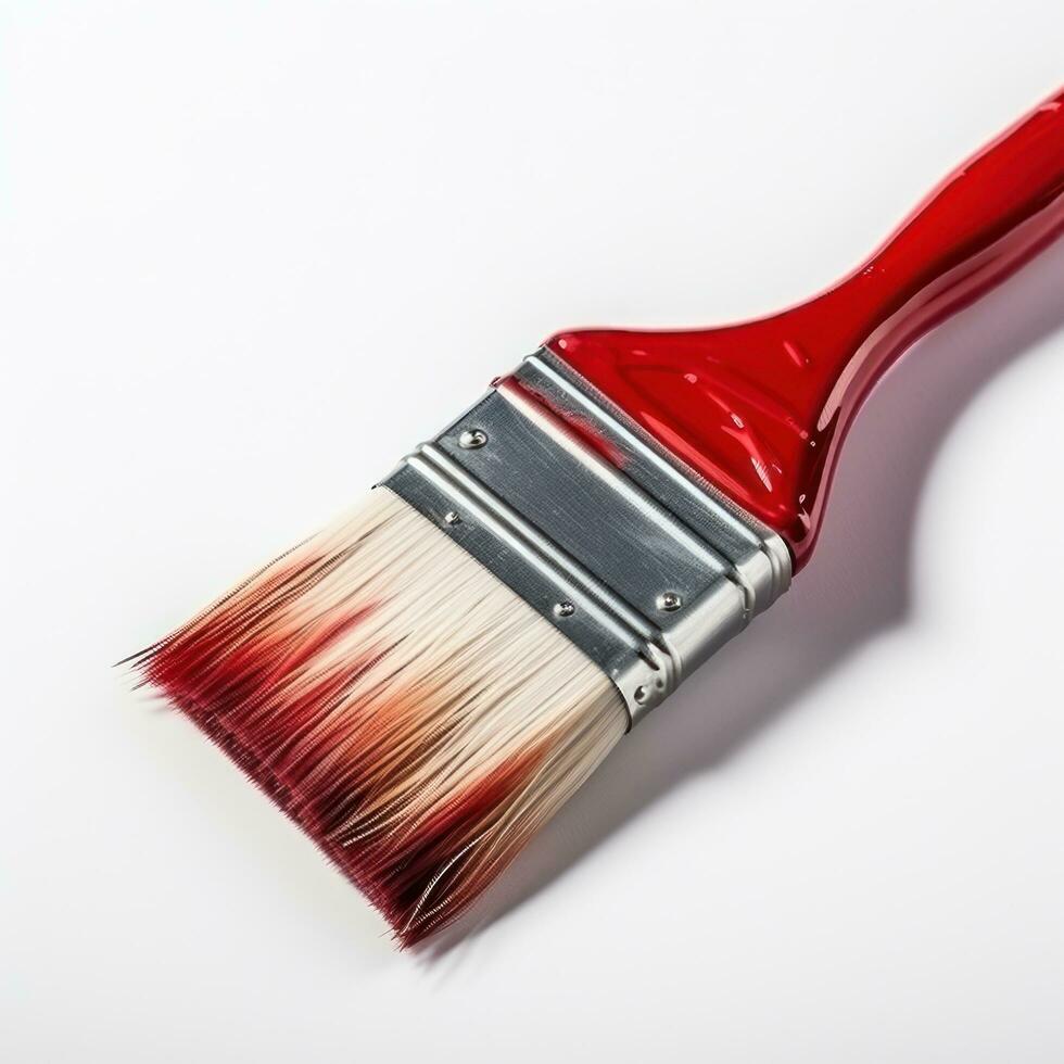 Wide brush isolated photo