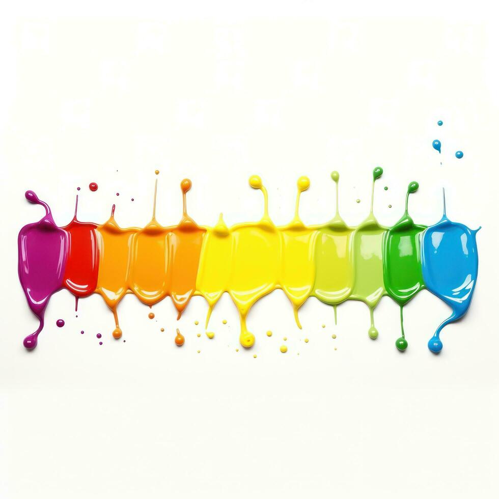 Colorful paints isolated photo