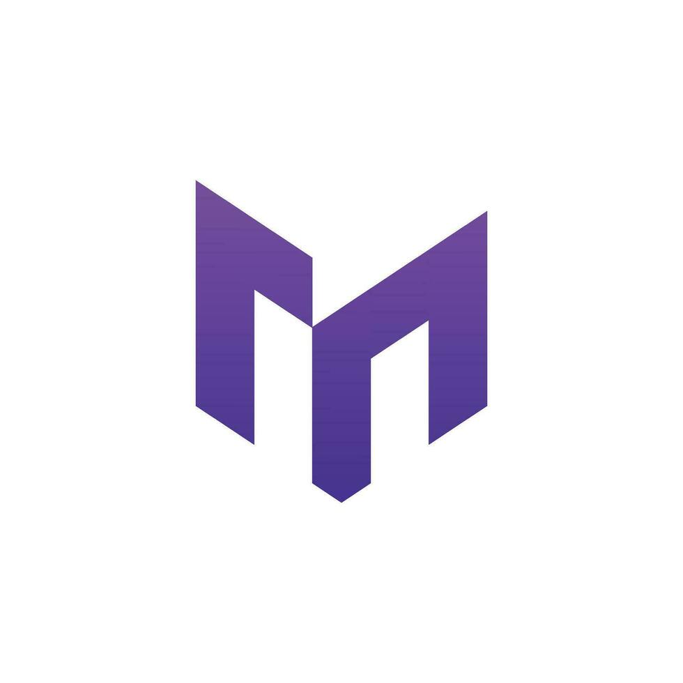 elementos de plantilla de diseño de logotipo de letra m vector