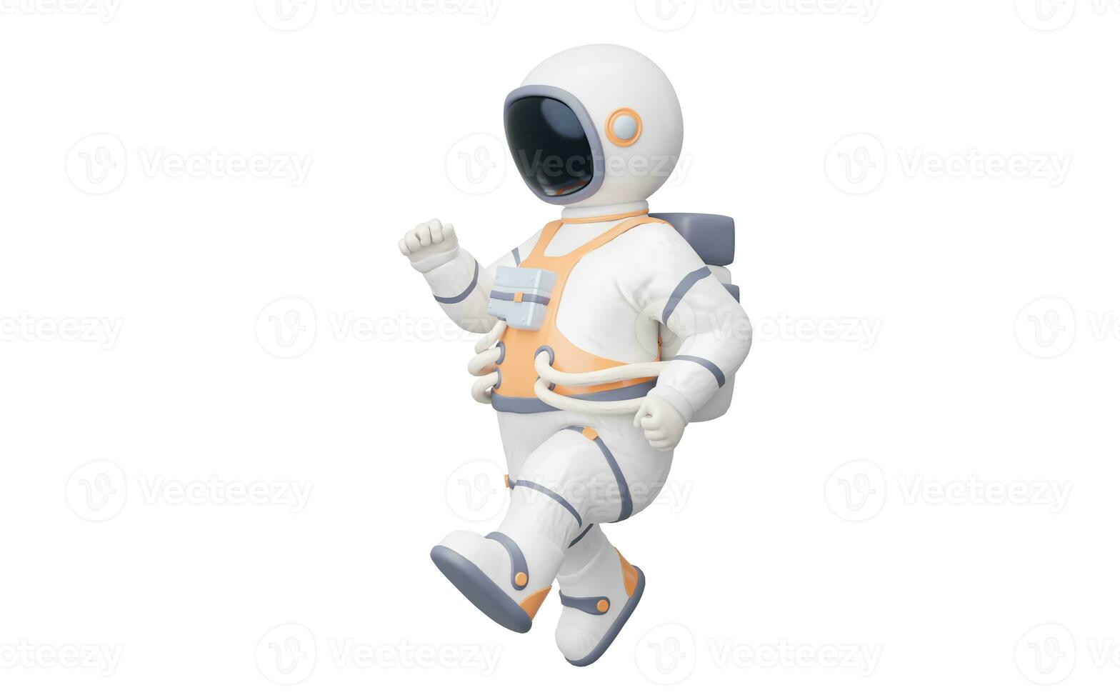 White space man, 3d character, 3d rendering. photo