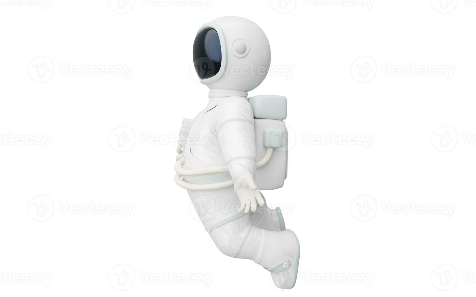 blanco espacio hombre, 3d personaje, 3d representación. foto