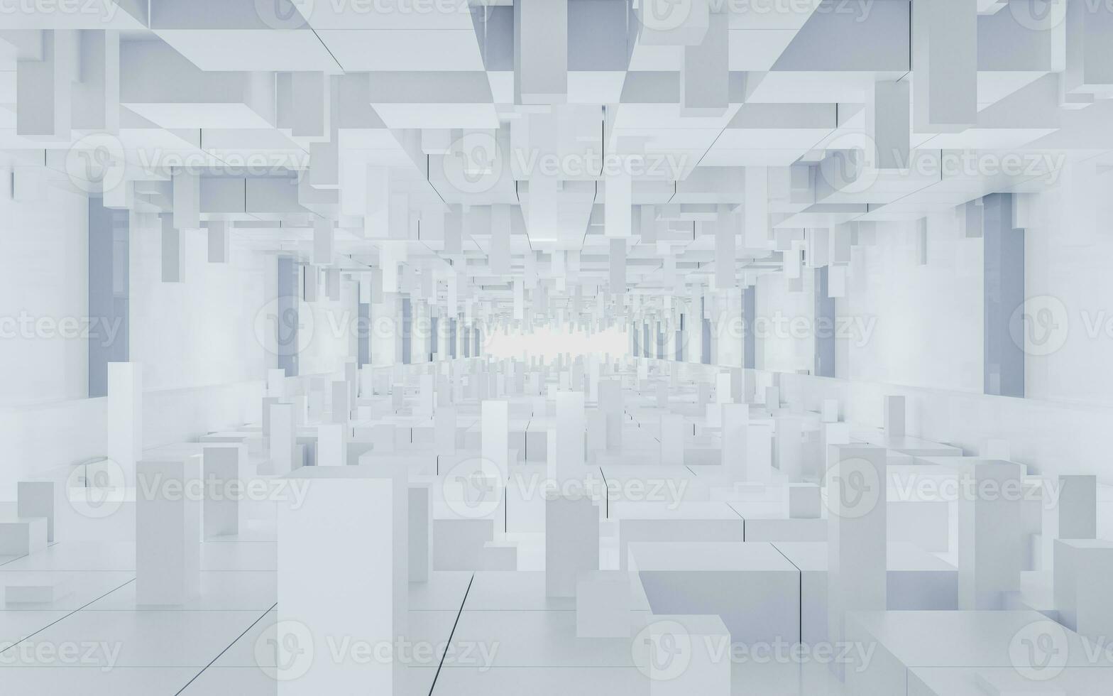 Digital cubes with cyberspace background, 3d rendering. photo