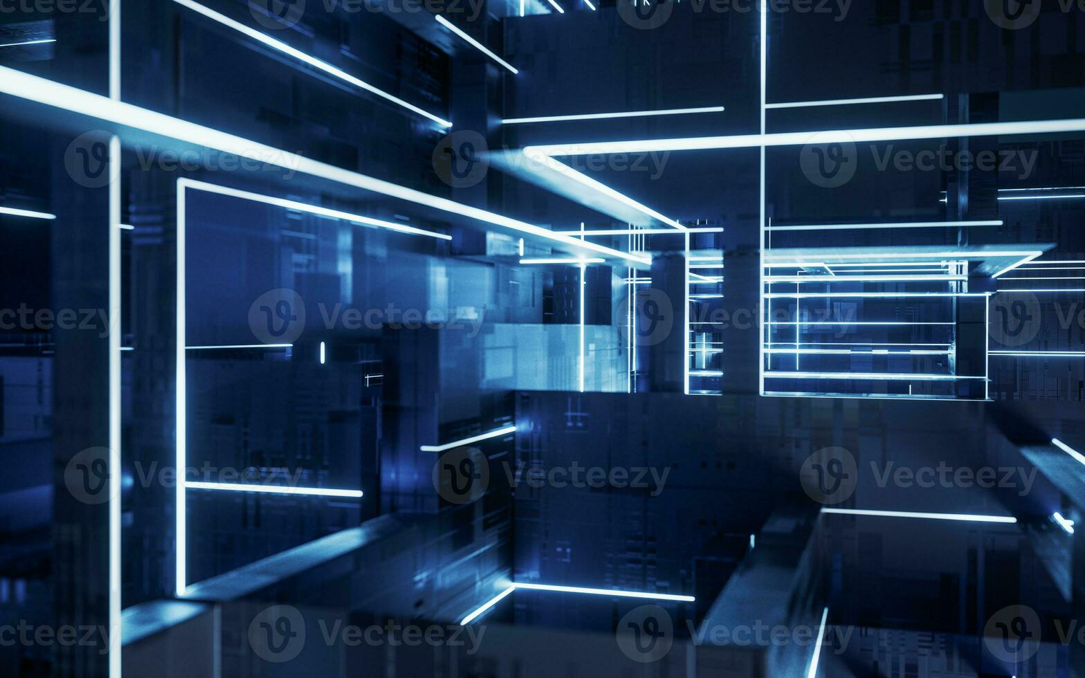 Science and technology line structure, 3d rendering. photo