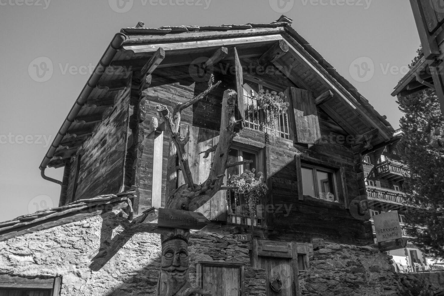 hiking in the swiss alps photo