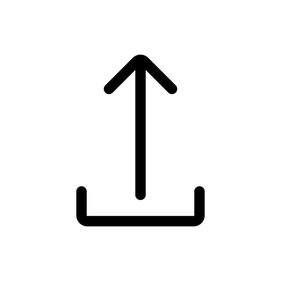 Simple Upload icon. The icon can be used for websites, print templates, presentation templates, illustrations, etc vector