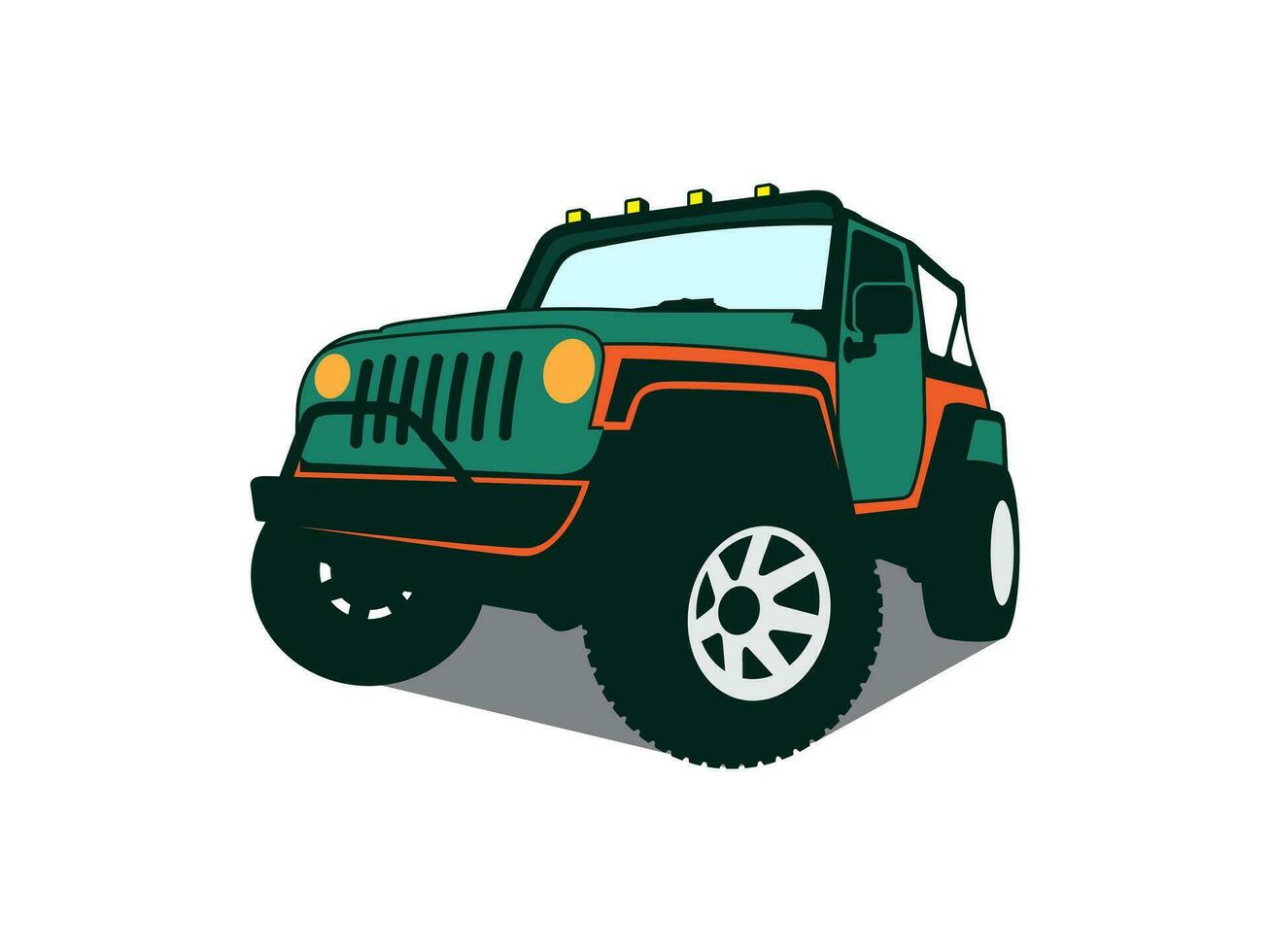 car offroad venicle vector illustration