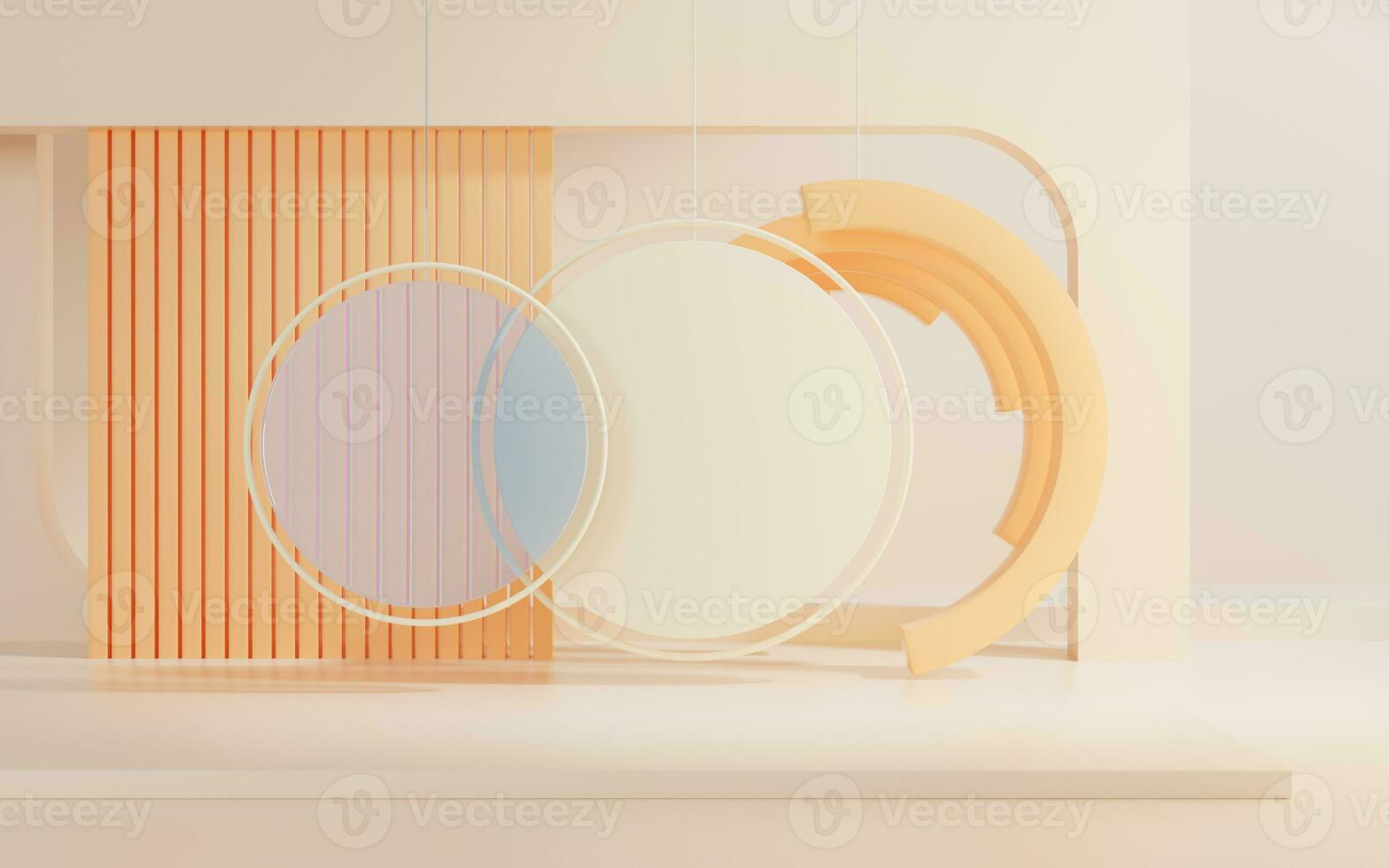 3D geometric space background, 3d rendering. photo