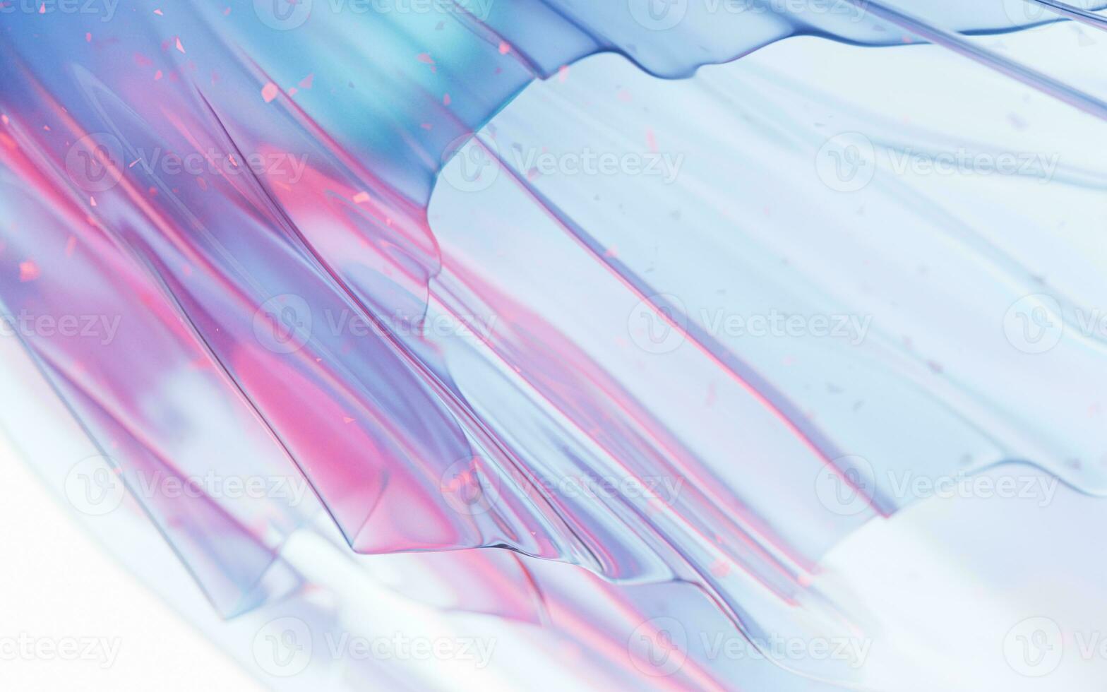 Gradient transparent cloth background, 3d rendering. photo