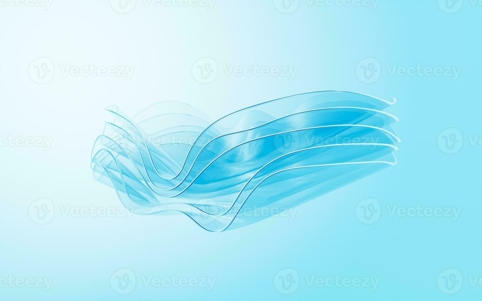 Gradient multilayer glass background, 3d rendering. photo