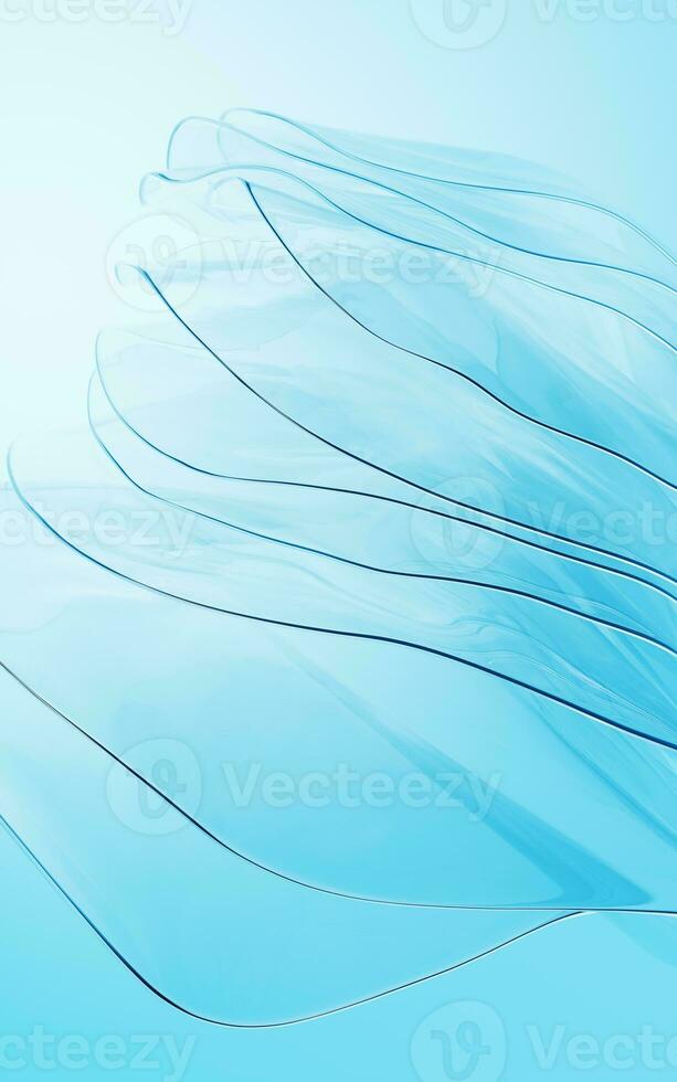 Gradient multilayer glass background, 3d rendering. photo