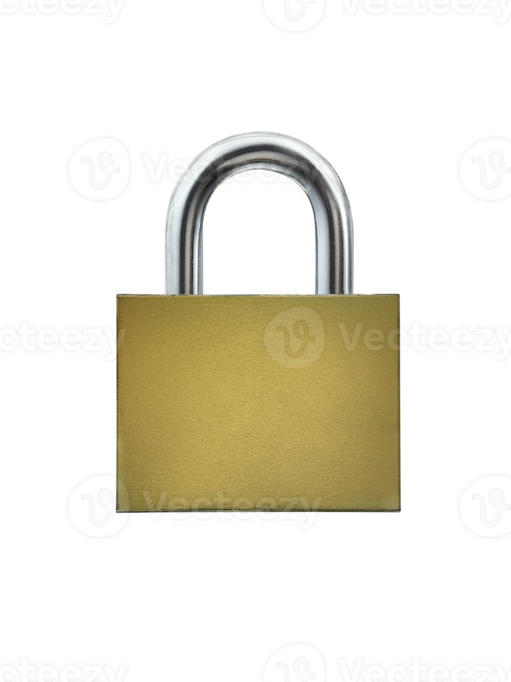 Golden key locked, transparent background png