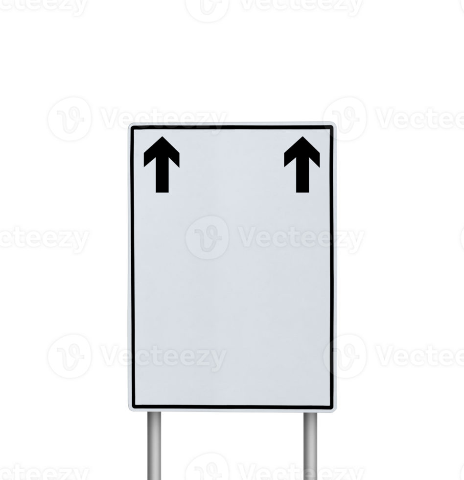 Blank road sign or traffic sign. transparent background png