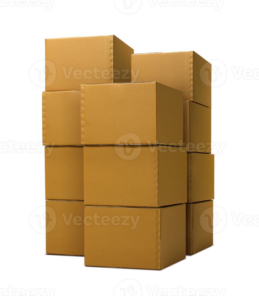cardboard box, transparent background png