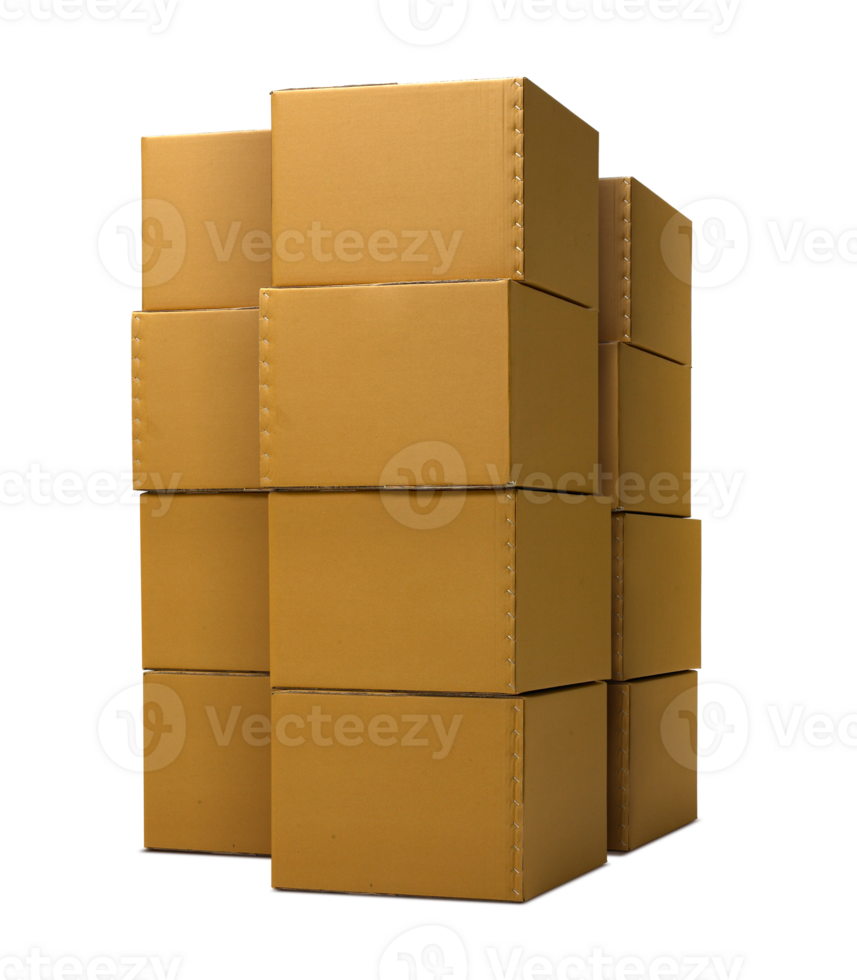 cardboard box, transparent background png