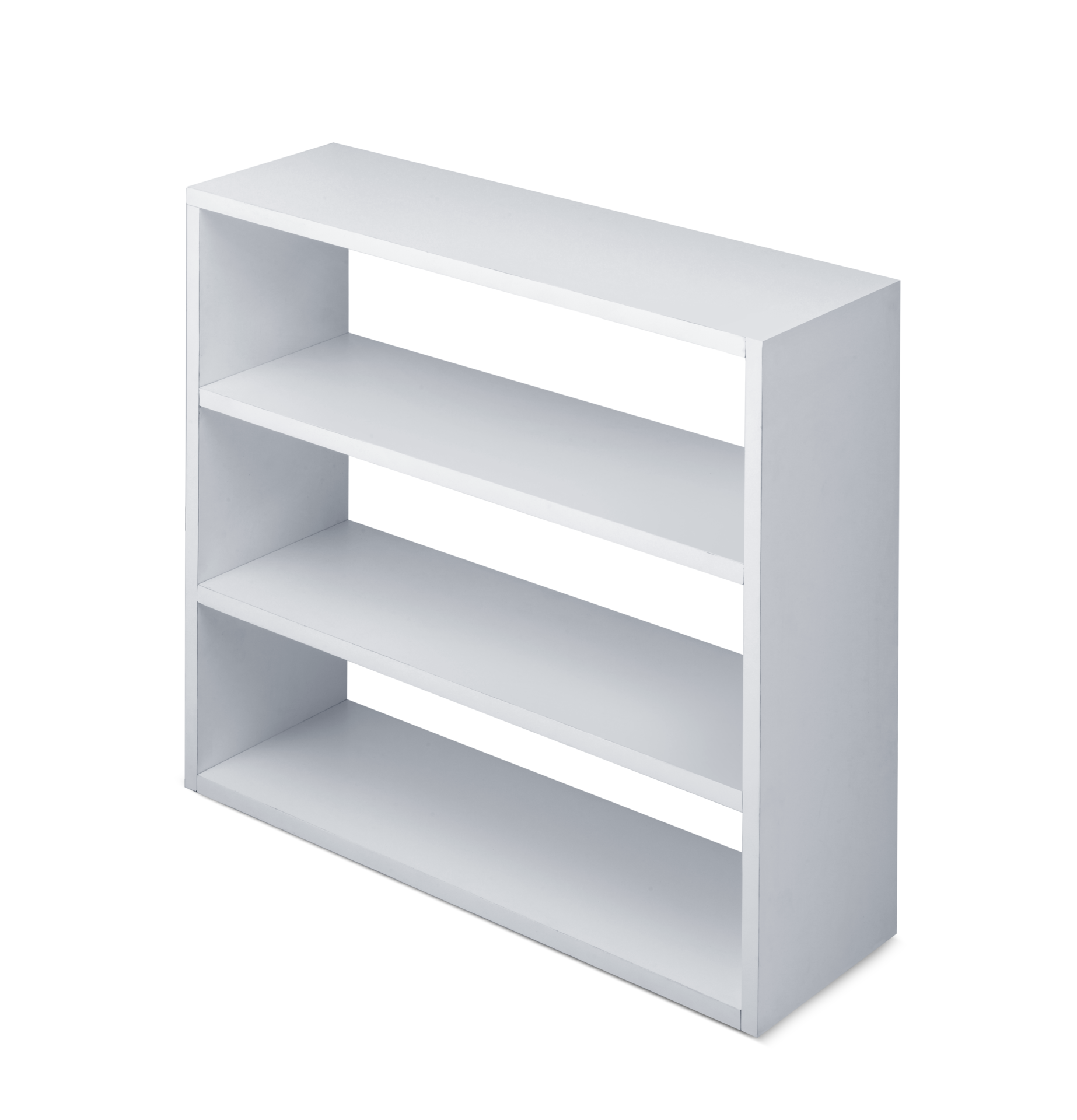 Empty Shelves in the white wooden rack, transparent background 27778717 PNG