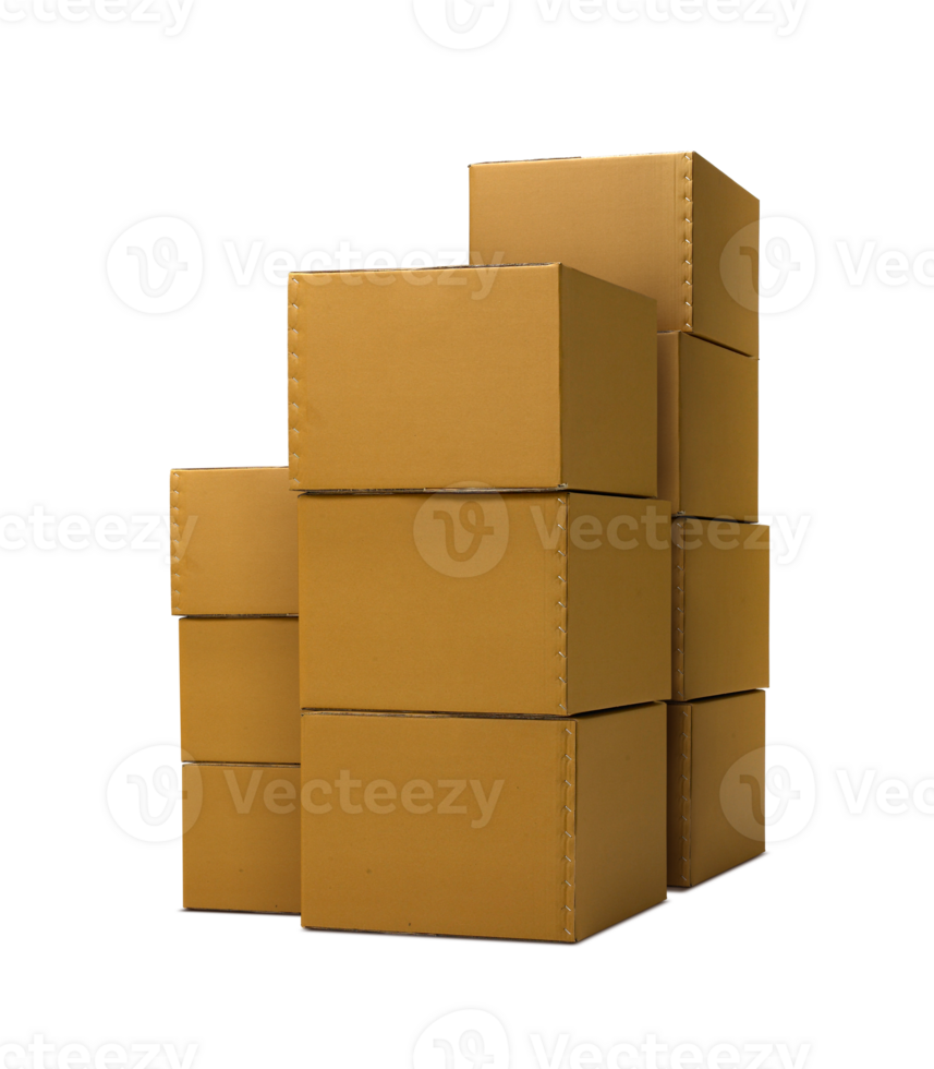 cardboard box, transparent background png