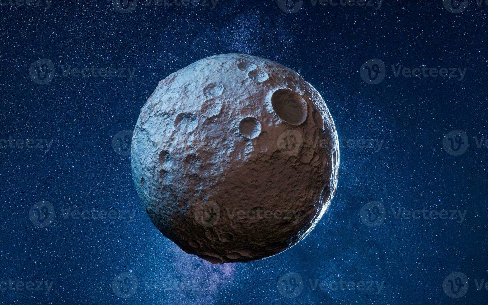 Planet in the outer space, 3d rendering. photo