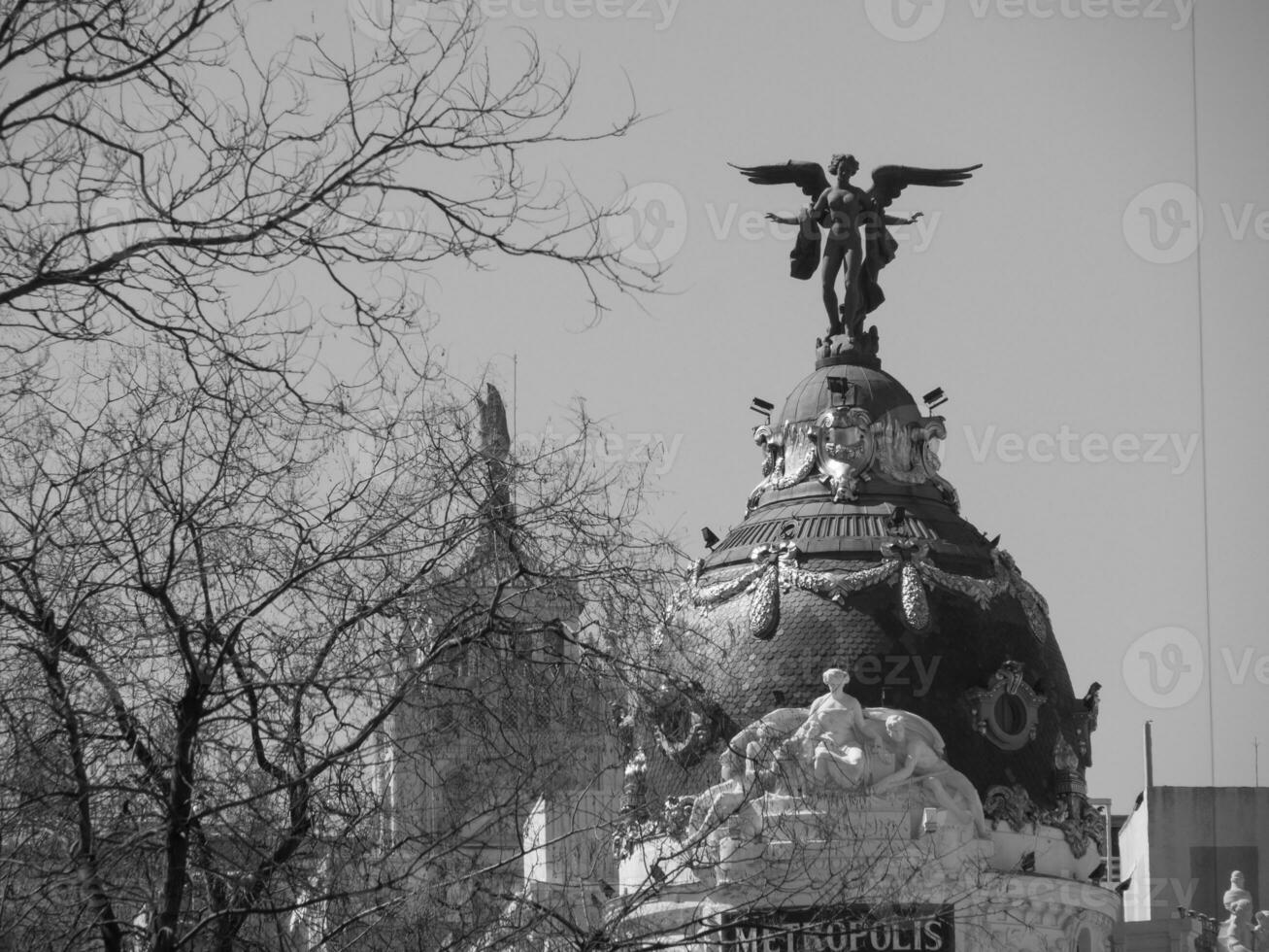 Madrid city in spain photo