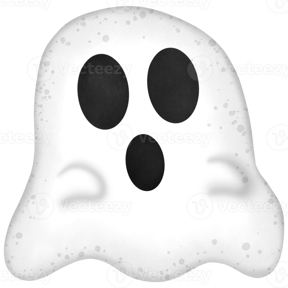 Halloween ghost isolated on transparent background png